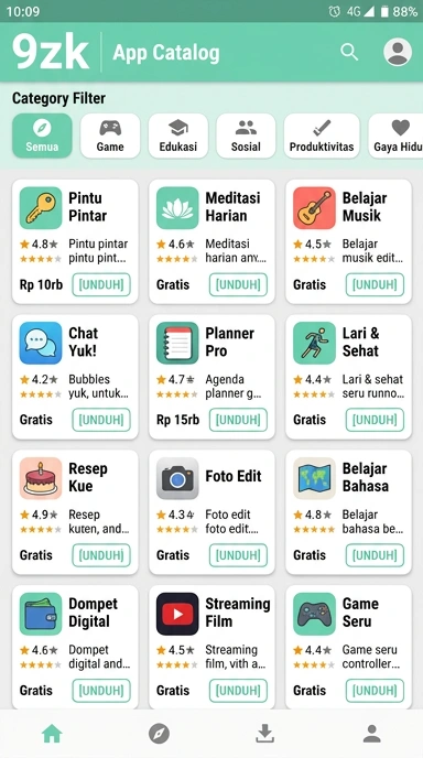 Temukan Aplikasi Terbaik Di 9zk | Hub Unduhan Indonesia
