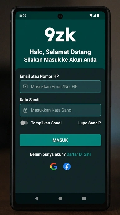 Masuk Akun 9zk untuk Pengguna Android