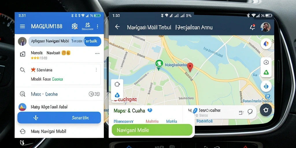 Tampilan antarmuka aplikasi MAGNUM188 yang user-friendly untuk navigasi mobil.